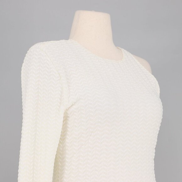 NWT MICHAEL COSTELLO x REVOLVE Olita One-Sleeve Mini Dress in White Size L - Picture 6 of 13